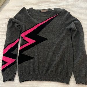 Brodie Cashmere Lightning Bolt Sweater